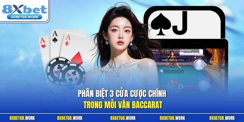 Phân biệt 3 cửa cược chính trong mỗi ván Baccarat
